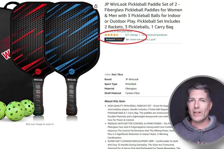 JP WinLook Pickleball set